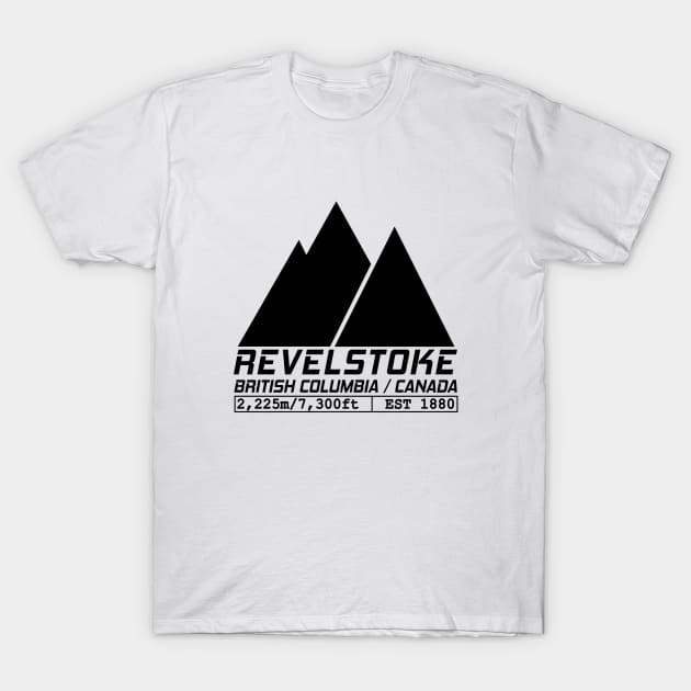 Ski Revelstoke British Columbia Canada Skiing and Snowboarding T-Shirt by ChrisWilson